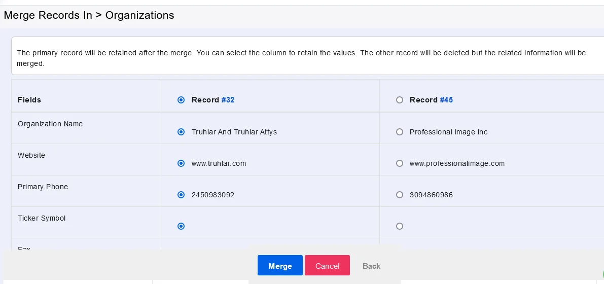 Common Actions 3 merging-two-record