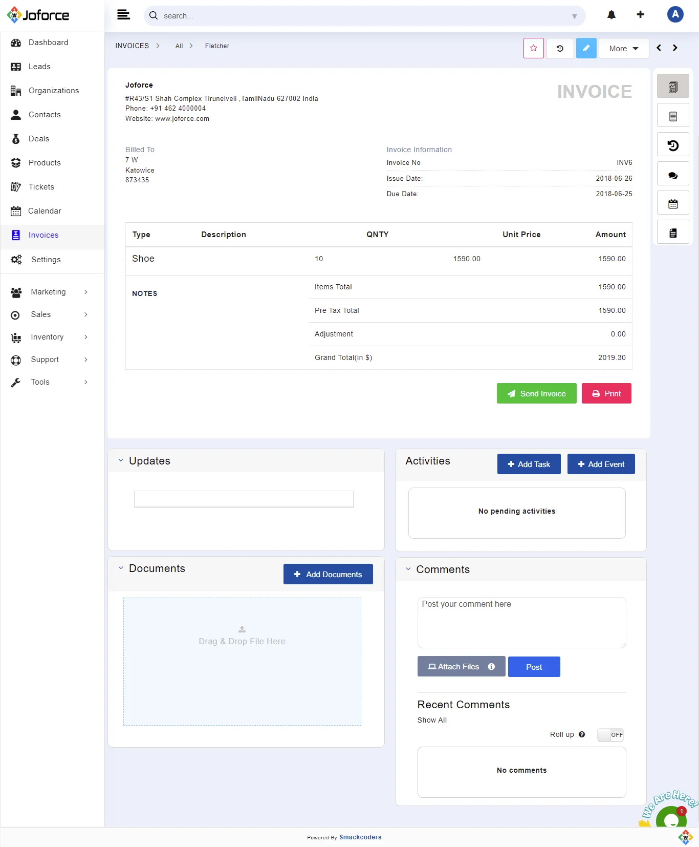 Invoice 1 invoice-view