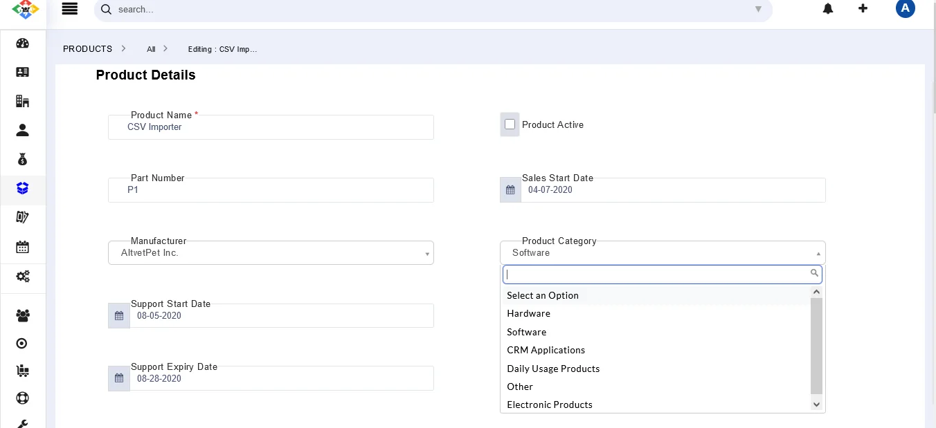 Picklist Dependency 2 product-category
