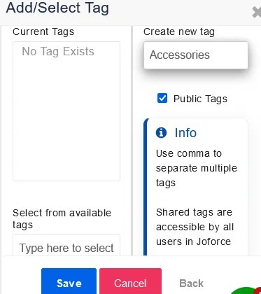 Common Actions 5 add-tag