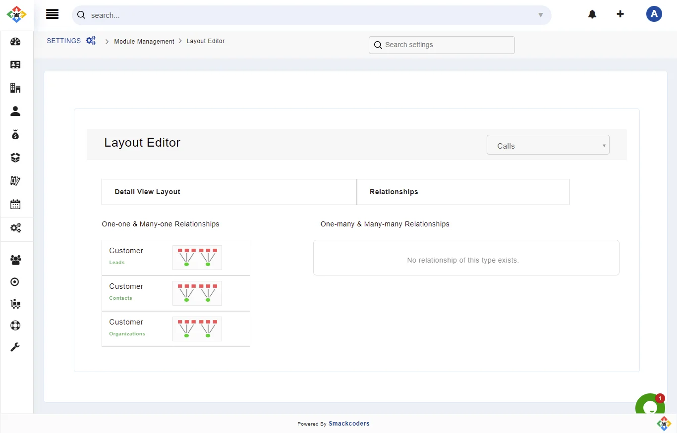 Module Layout and fields 5 primary-and-related-module
