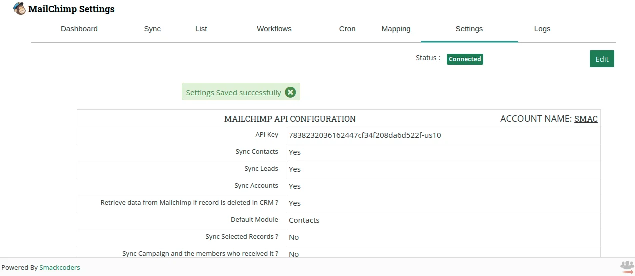 Installation and Configuration 1 joforce-mailchimp-api-configuration