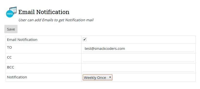 Xero-Joforce-Email-Notification